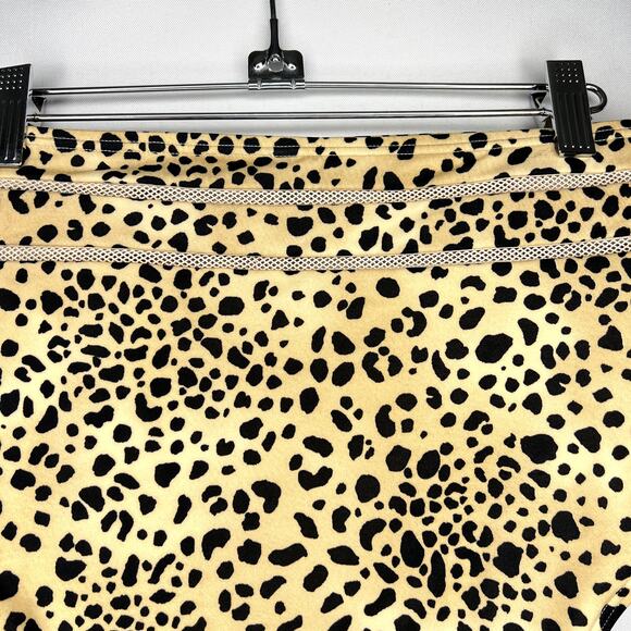 Victoria's Secret Leopard Print Mesh Inset High Waist Bikini Bottom Size Large - Picture 8 of 11